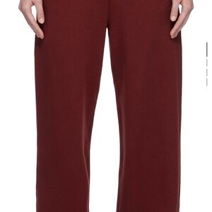 SKIMS Wide-Leg Pants in Maroon